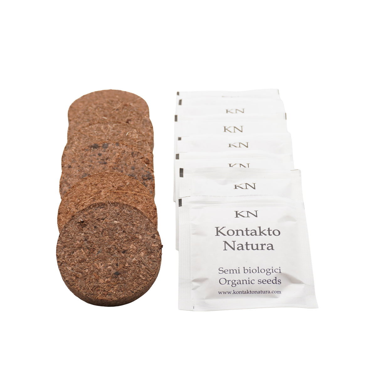 Set semi erba di grano bio e cocco - 6 ricariche - ss907
