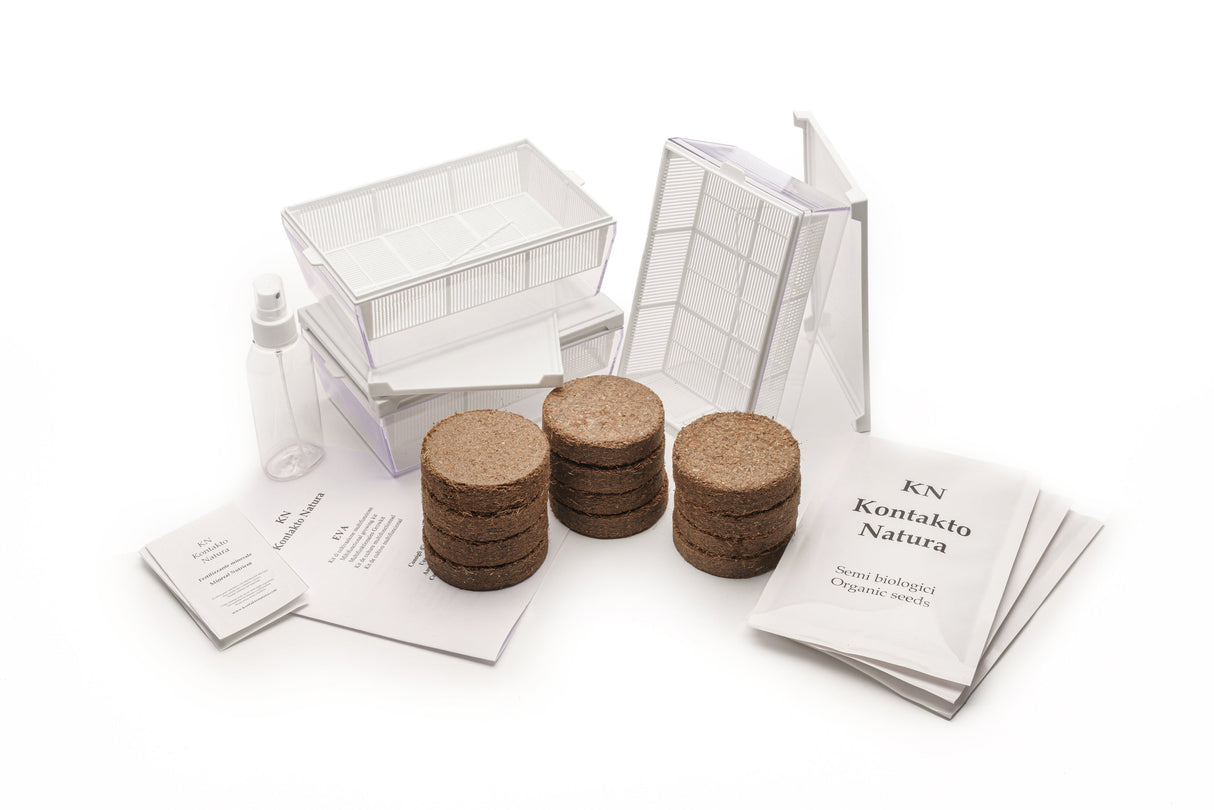 Starter kit coconut wheatgrass 3 Eva + 3 seed bags - sk551