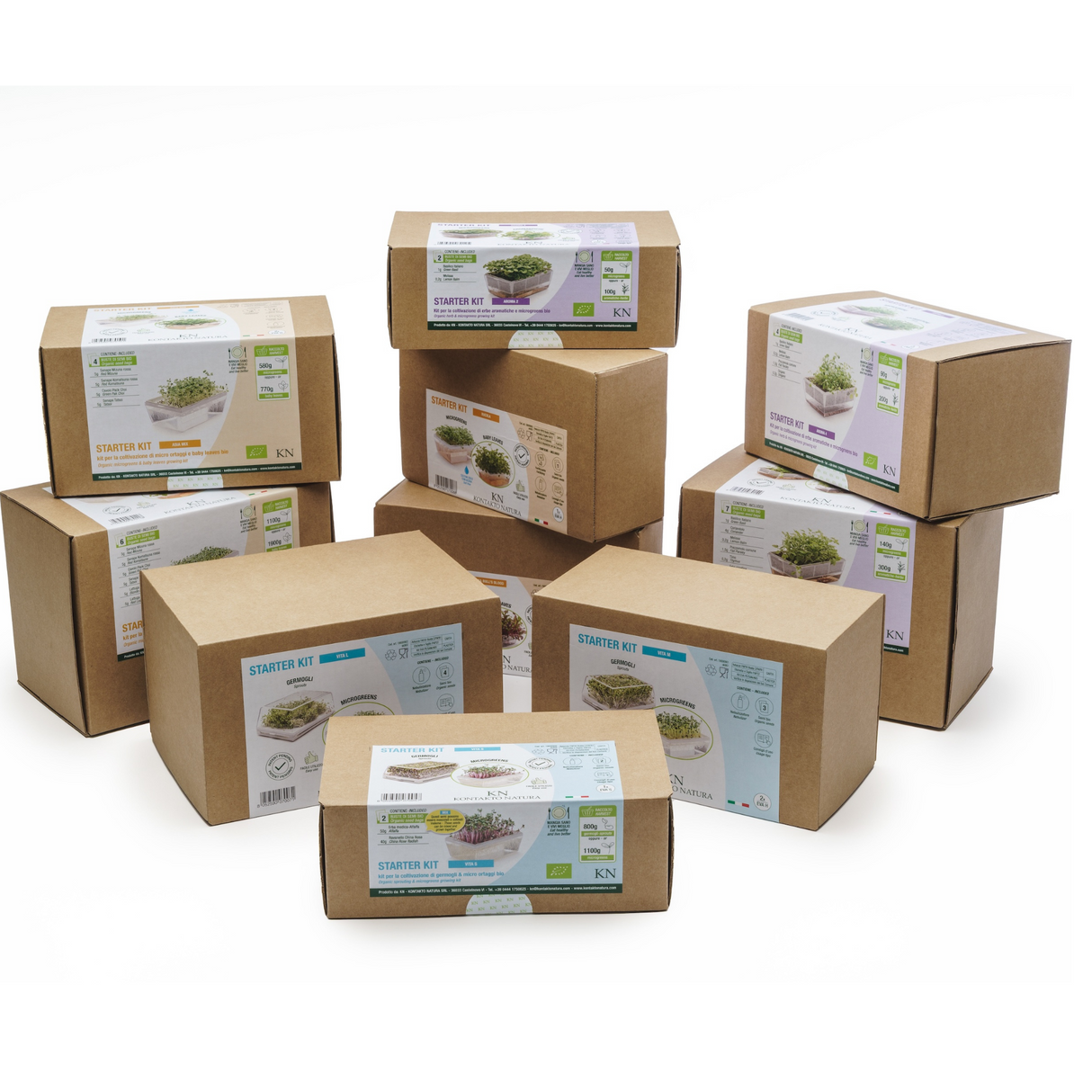 Starter kit baby leaves & microgreens - Asia Mix&Lattuga - sk905