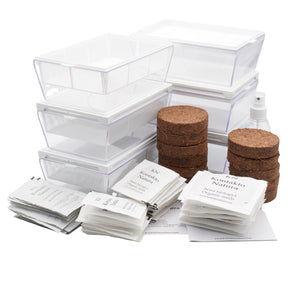 Kit educativo microgreens bio-Idro e Cocco-6 Eva e 36 varietà semi-sk606