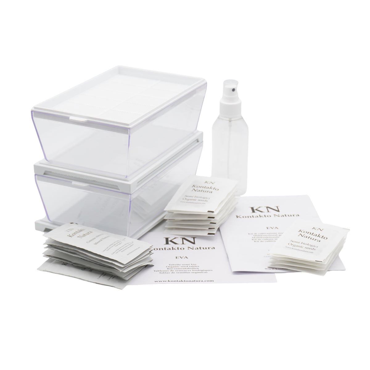 Kit educativo microgreens idro bio - 2 Eva H e 12 varietà semi - sk601