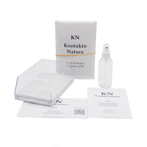 Kit per germogli e microgreens bio - 1 Eva H e 3 varietà semi - sk101