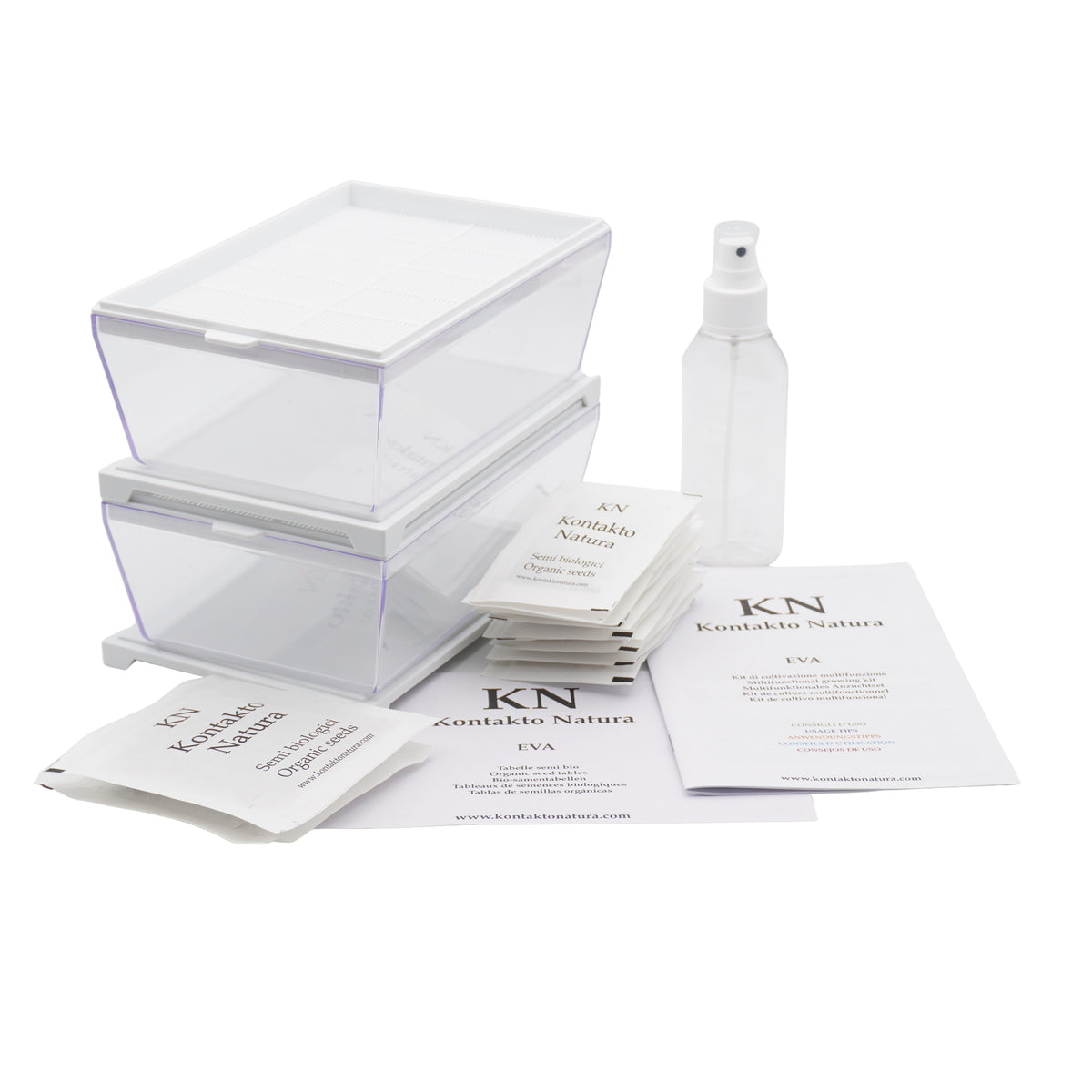 Kit microgreens bio per rettili-Idro- 2 Eva H e 8 varietà semi - sk914