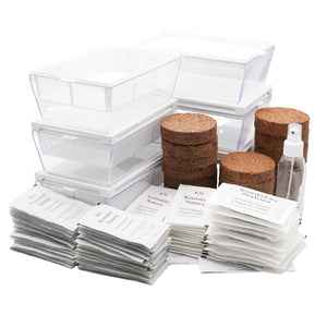 Kit per baby leaves bio - Idro e Cocco - 6 Eva e 17 varietà semi - sk304