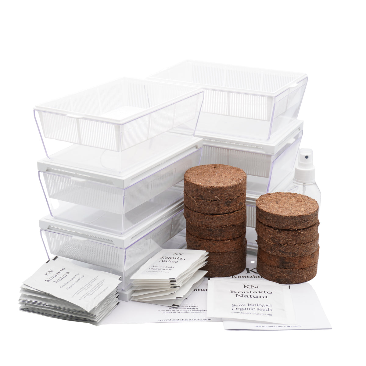 Kit per erbe aromatiche - 6 EvaS e 11 varietà semi - sk404