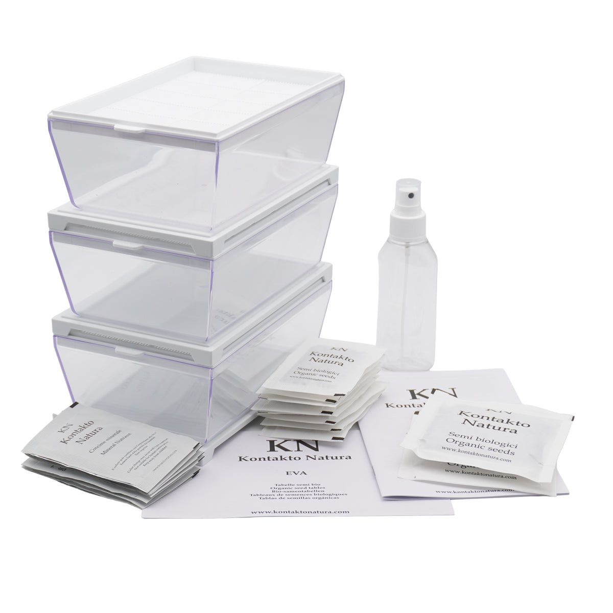 Kit per pesto di microgreens bio - 3 Eva H e 10 varietà semi - sk210
