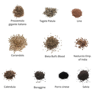 Set semi per microgreens bio - Cocco - 20 varietà - ss203